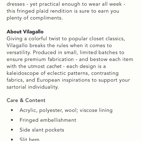 Vilagallo Coat - Multicolored. fits like a medium. - Picture 4 of 4